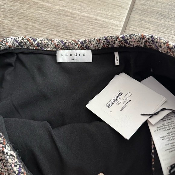 Plaid Button-Front Skirt - Picture 5 of 6